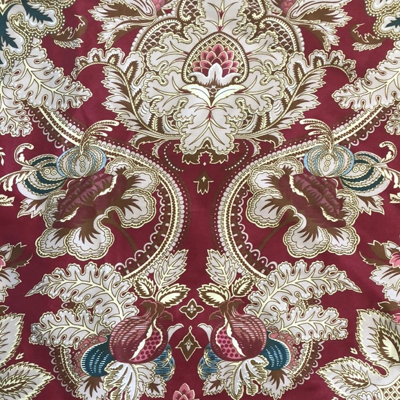 Ralph Lauren Bedding Ralph Lauren Euc Jardiniere Red Paisley King